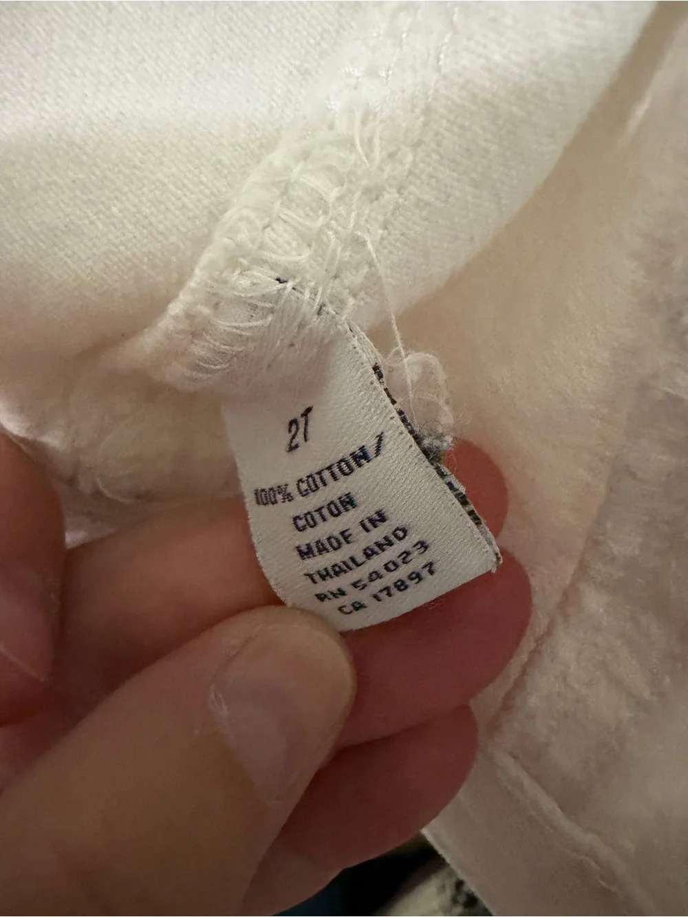 Old Navy white denim